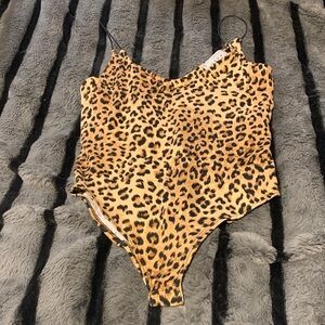 #609 “Gaze” Leopard Print Bodysuit